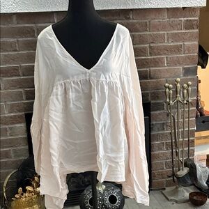 ANAAK blush pink 100% silk Women's Blouse